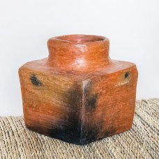 Vase cube Terracotta